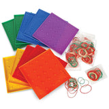 Learning Resources 5 X 5 Pin Geoboards, Set Of 10