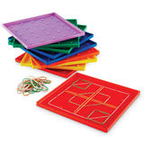 Learning Resources 5 X 5 Pin Geoboards, Set Of 10