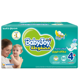 BabyJoy Compressed Diamond Pad Diaper, Jumbo Box Large + Size 4+, 12 - 21Kg - 88Pcs