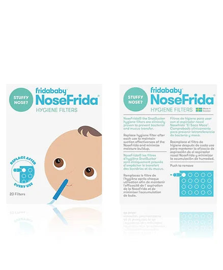 Frida Baby - NoseFrida The Snot Sucker Hygiene Filters - 20 Pieces - Laadlee