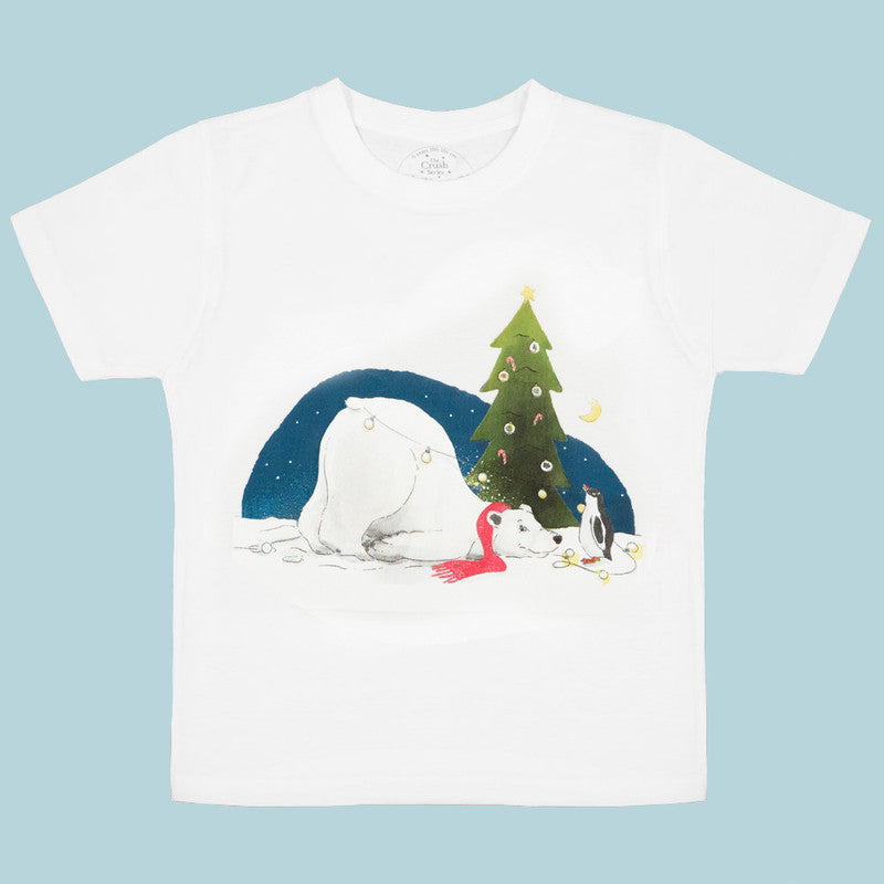 The Crush Series Polar Bear Christmas T-Shirt - Laadlee