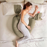 bbhugme - Pregnancy Pillow - Dusty Olive - Laadlee