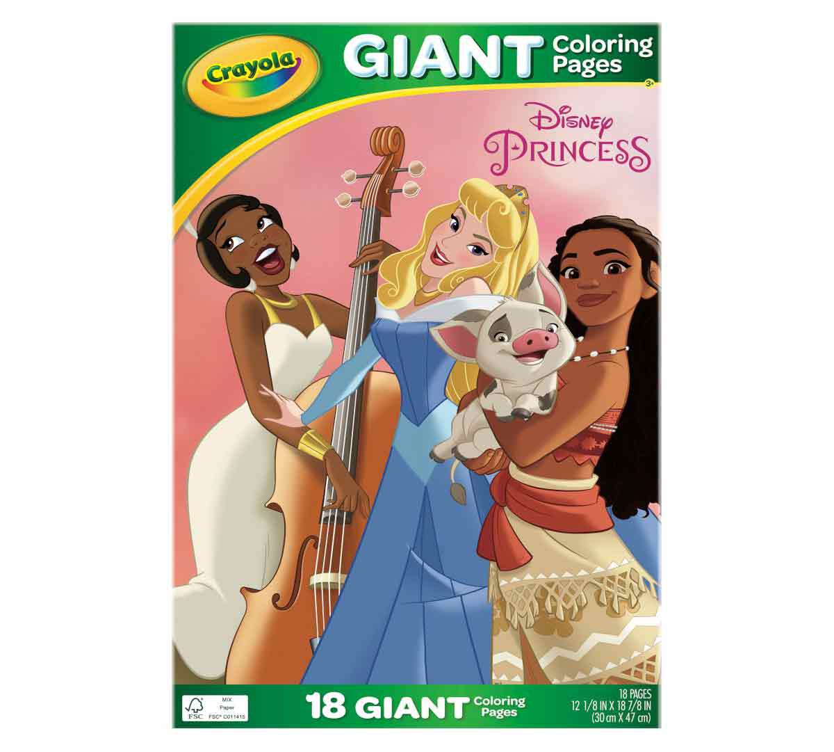 Crayola Princess Gaint Activity Book - 18 Pages - Laadlee
