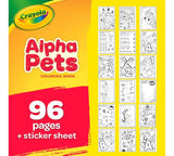 Crayola AlphaPets Coloring Book - 96 Pages - Laadlee