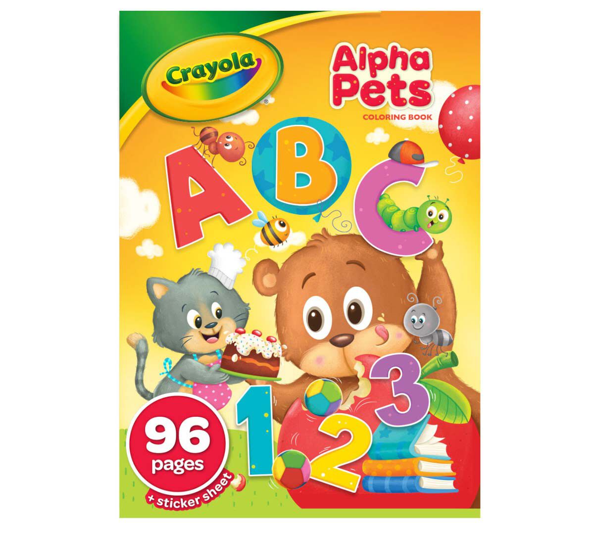 Crayola AlphaPets Coloring Book - 96 Pages - Laadlee