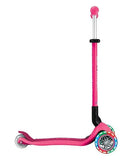 Globber Go Up Active Lights Scooter - Dark Pink