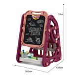 Stem Drawing Board With Book Shelf - 35Pcs - Red