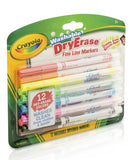 Crayola Washable Dry-Erasse Markers - Pack of 12 - Laadlee