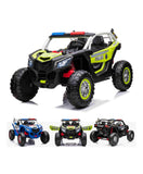 MYTS Kids 12V Police UTV Buggy Electric Rideon - Green