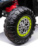 MYTS Kids 12V Police UTV Buggy Electric Rideon - Green