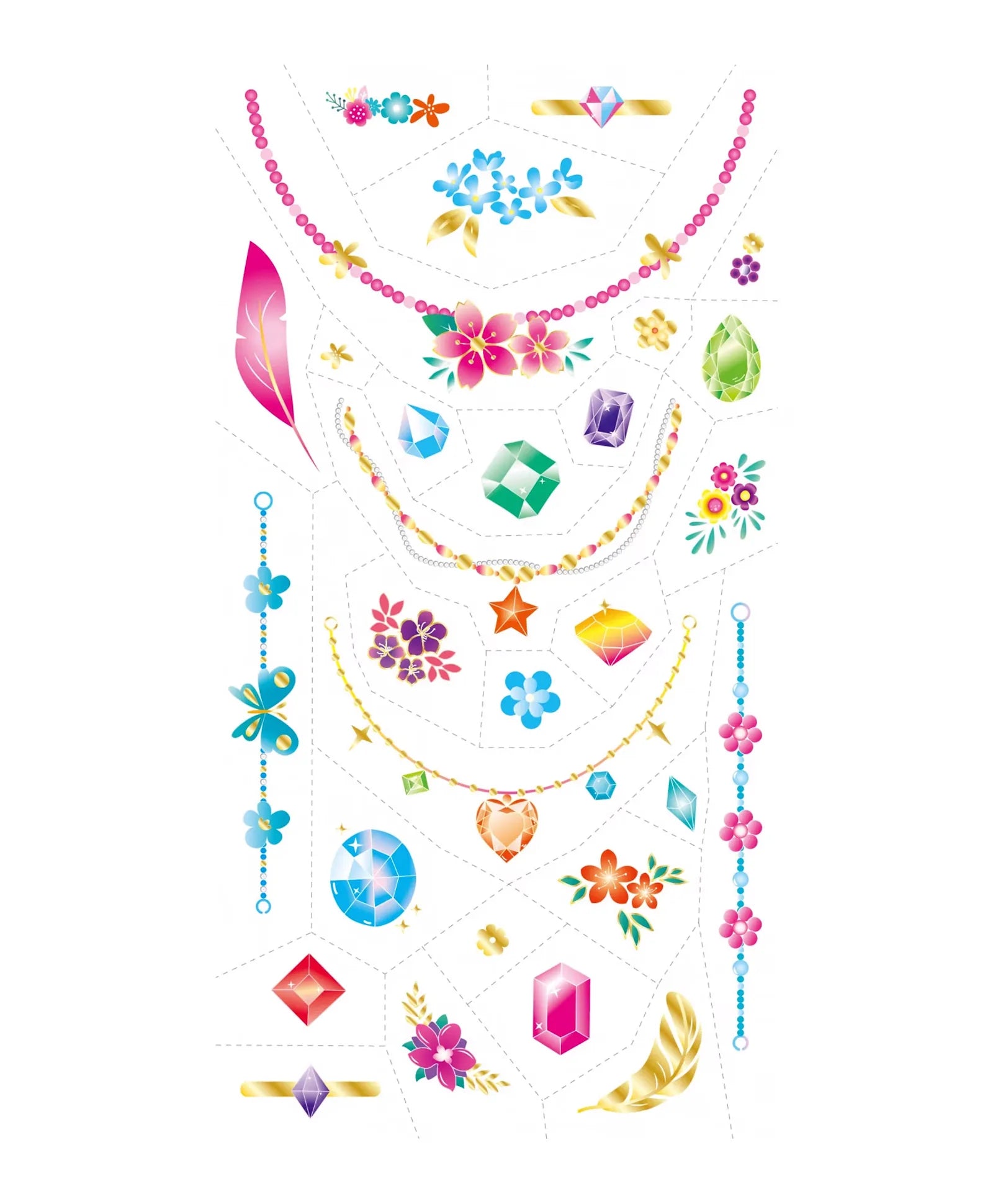 Avenir Tattoo Sticker - Jewelry - 50pc - Laadlee