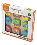 Viga Shape Block Puzzle - Vehicles