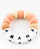 Desert Chomps Personalized Teether Solo - Peaches & Cream