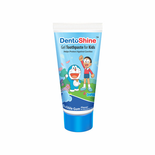 DentoShine Kids Gel Toothpaste 80g - Doraemon - Bubble Gum - Laadlee