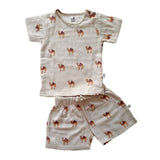 Tickle Camelot Organic Baby Muslin Shorts and Tee Set