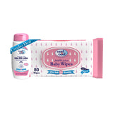 Cool & Cool Baby Wipes 80pcs + Baby Lotion 100ML - Combo Pack