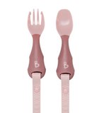 Bibado Handi Cutlery Attachable Baby Cutlery - Blush