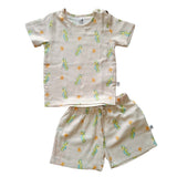 Tickle Sea Sparkle Organic Kids Muslin Shorts and Tee Set