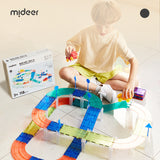 Mideer Grooved Magnetic Tiles - Racing Track