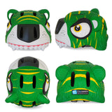 Crazy Safety Bicycle Helmet Tiger - Green - Laadlee