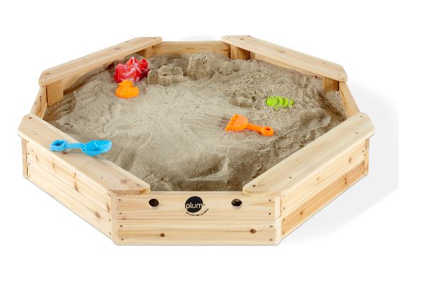 Plum Treasure Beach Wooden Sandpit-Natural - Laadlee