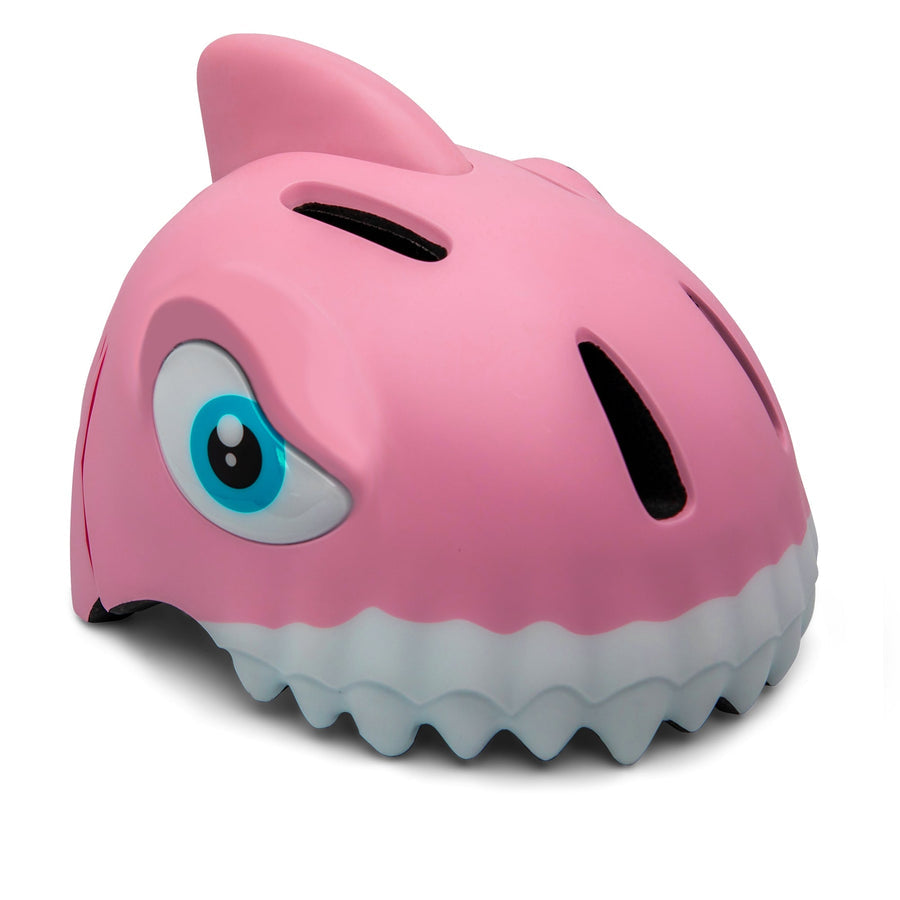 Crazy Safety Bicycle Helmet Shark - Pink - Laadlee