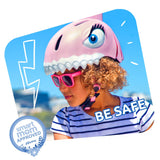 Crazy Safety Bicycle Helmet Shark - Pink - Laadlee