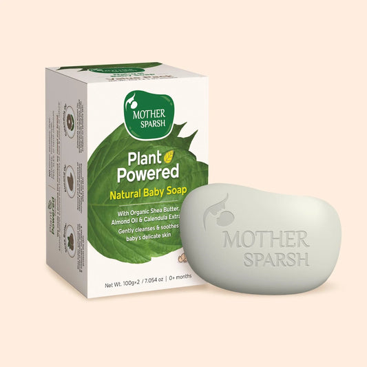 Mother Sparsh Plant Powered Baby Soap - 100gm (Pack of 2) - Laadlee