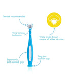 Frida Baby - SmileFrida - Triple-Angle Toothhugger Training Toothbrush - Blue - Laadlee