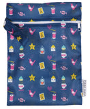 Polka Tots Waterproof Wet Bag Pouch with Zipper - Mix - Laadlee