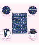 Polka Tots Waterproof Wet Bag Pouch with Zipper - Mix - Laadlee