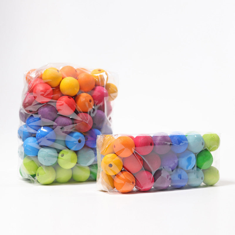 Grimm's 36 Large Wooden Beads - Laadlee
