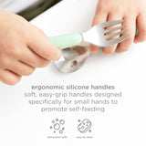 Ubbi Stainless Steel Utensils Fork & Spoon Set - Polaris + Sugar Snap (Pack of 2 set)
