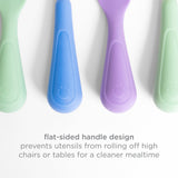 Ubbi Stainless Steel Utensils Fork & Spoon Set - Polaris + Sugar Snap (Pack of 2 set)