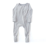 Anvi Baby Organic Zipper Sleepsuit - Cloudy Grey
