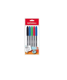 Nataraj Super Medium Ball Pen Assorted Colours 5 Pcs Pack