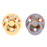 BIBS x Liberty 2 Pack Colour Strawberries and Cream Latex S1 - Pale Butter Mix