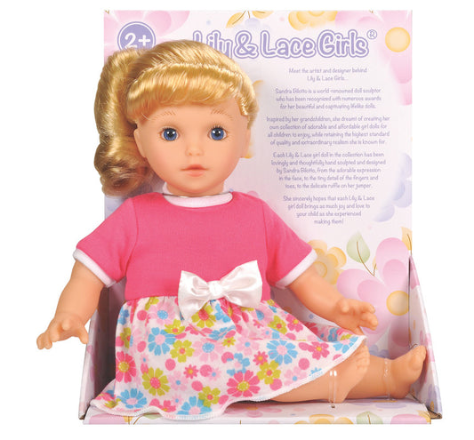 Lotus Lily & Lace - 11.5" Soft-bodied Doll – Caucasian 1 - Laadlee