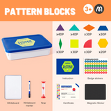 Mideer Magnetic Wooden Geometry Blocks - 250pcs