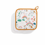 Anvi Baby Set of 3 Organic Bamboo Face Cloth - Unicorn