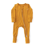 Anvi Baby Organic Zipper Sleepsuit - Mustard