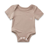 Anvi Baby Organic Bamboo Spandex Bodysuit - Mocha