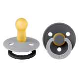 BIBS Pacifier Studio Colour 2 PACK Fusion Latex Size 2 - Cloud Iron mix