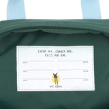 Lassig Mini Square Backpack - Little Gang Lemon Dark Green