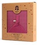 Anvi Baby Organic Bamboo Beanie & Swaddle Set - Purple Rain