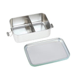 Lassig Stainless Steel Lunchbox - Solid Olive / Green