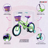 Mogoo Athena 12" Kids Bicycle - Shamrock Green