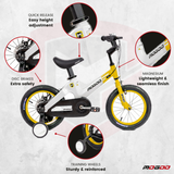 Mogoo Spark 12" Magnesium Kids Bicycle - Yellow