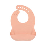 Lassig Silicone Bib 2 pcs - Apricot / Nature
