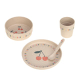 Lassig Dish Set PP / Cellulose - Happy Fruits Cherry